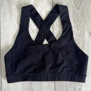 lululemon athletica Black Cross-Back Sports Bra